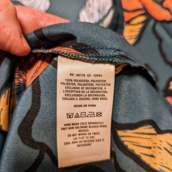 Anthropologie x Maeve Green Floral Knee-length 3/4 Sleeve Shift Dress - Picture 6 of 6